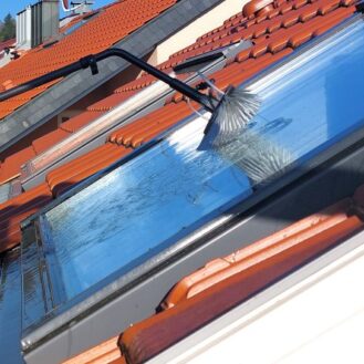 Foto Fensterreinigung mit Osmosewasser